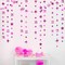 Hot Pink Number 21 Circle Dot Twinkle Star Garland Metallic Hanging Streamer Banner Backdrop Decorations for Girls Happy 21st Birthday Hot Girl Finally Legal Bday 21st Anniversary Party Supplies